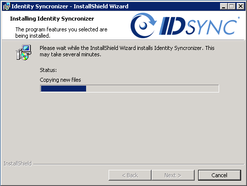 installing identity syncronizer